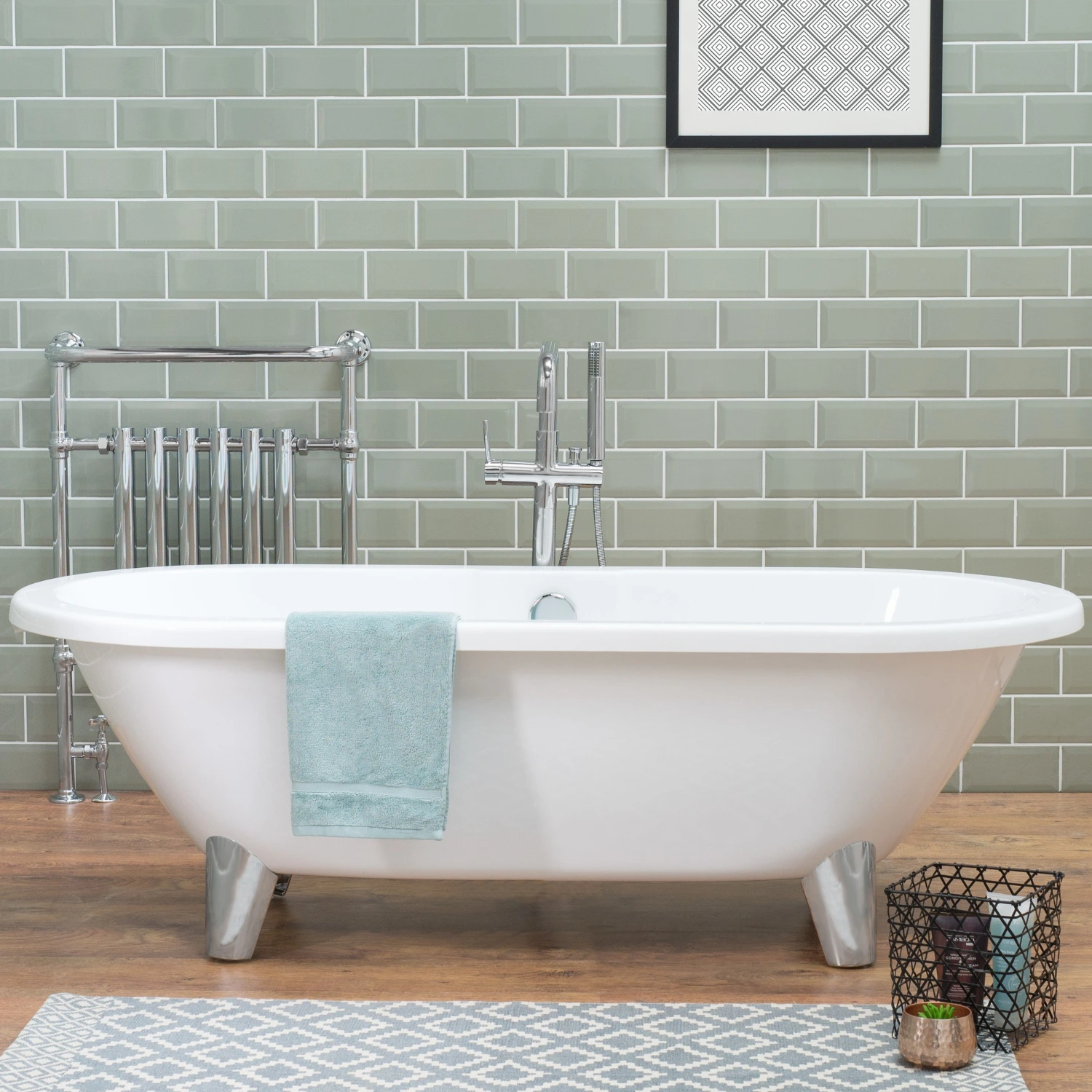 Finished bathroom interior